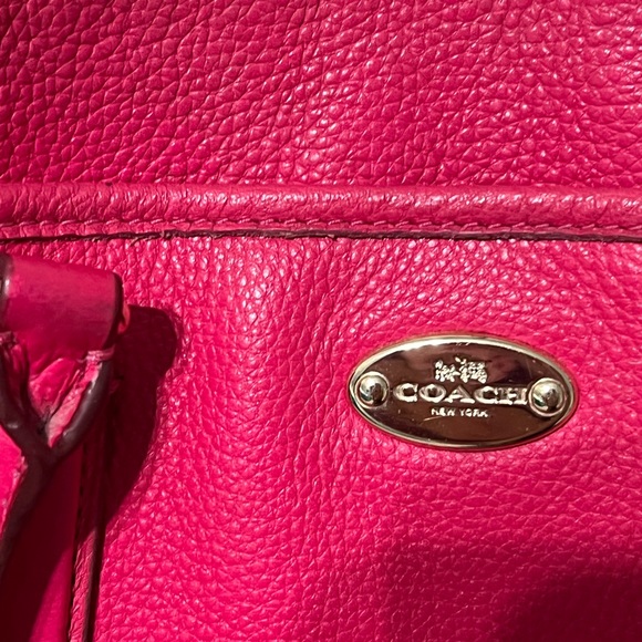 Hot pink Coach medium to large satchel handbag - Picture 7 of 7